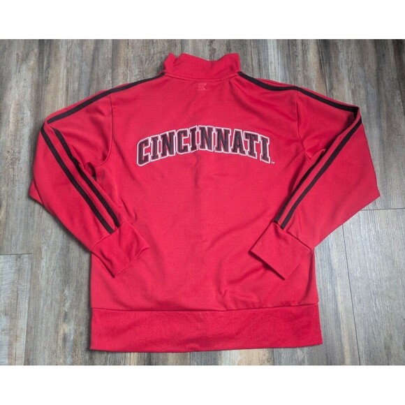 Coloseum Cincinnati Bearcats Track Jacket Full Zip Men's Medium Embroidered Red - Picture 6 of 8